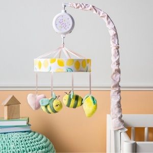 Crib Mobile Honeybee - Cloud Island Pink/Yellow